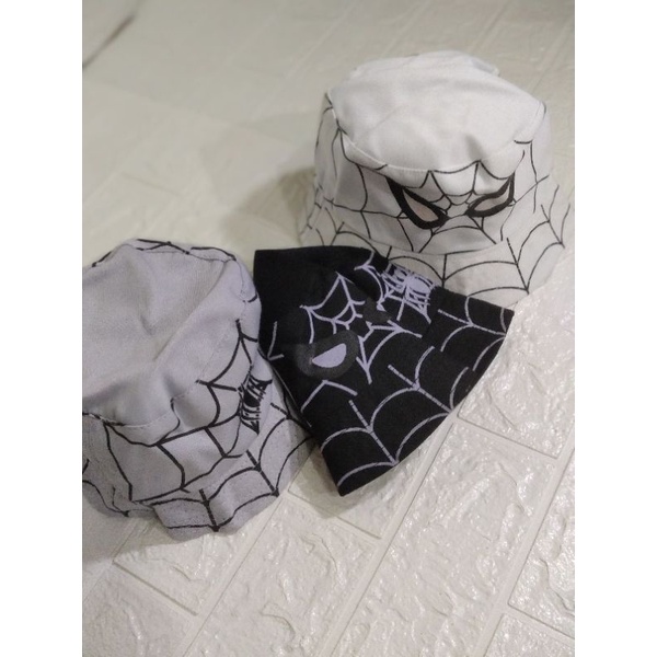 Topi Bayi dan Anak / Topi Pantai Anak / Topi Bucket Anak / Topi Spiderman