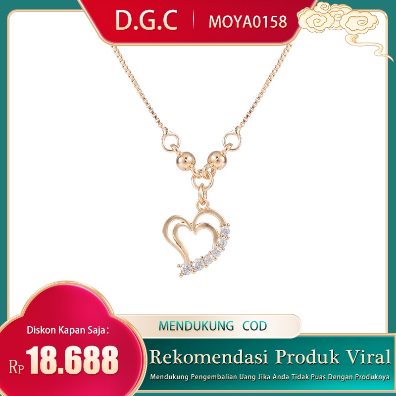 2021 Fashion Wanita Kalung Cod Kalung Titanium Anti Karat Dan Anti Rose Gold D018