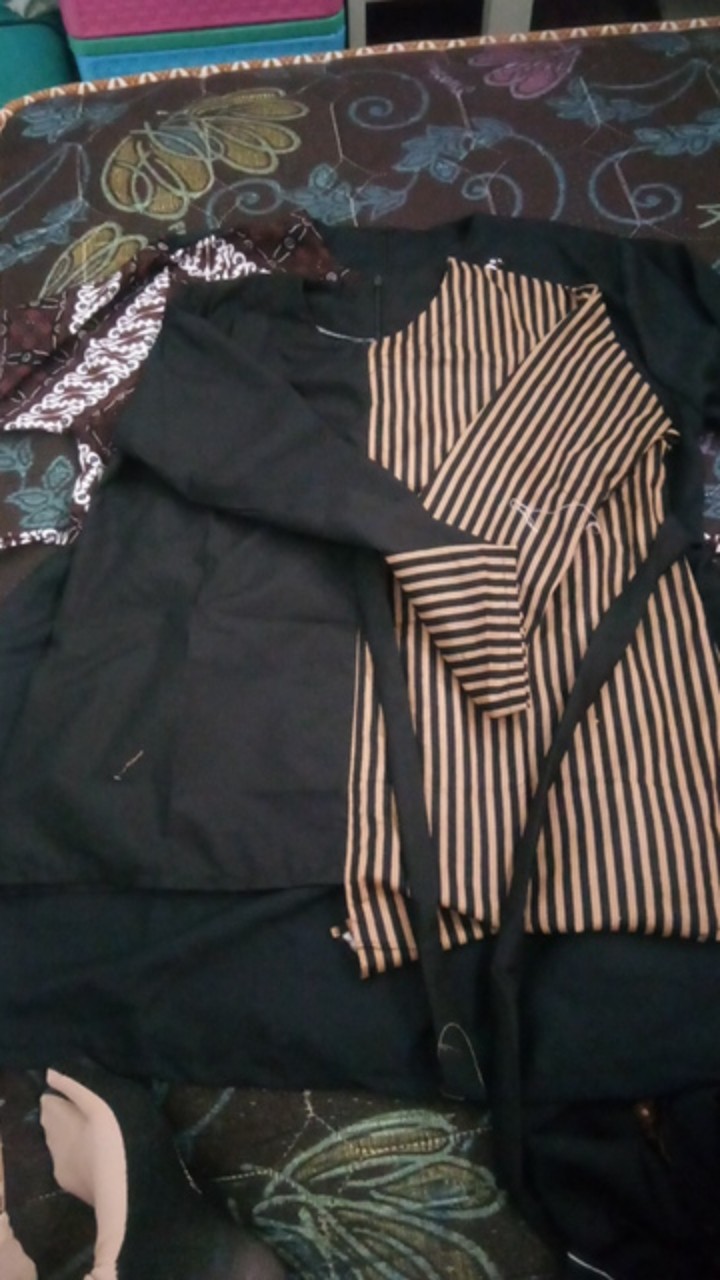 Tey-17 Batik Wanita Asj Sa Hrb026 Kenongo Kemeja Tosca Pendek