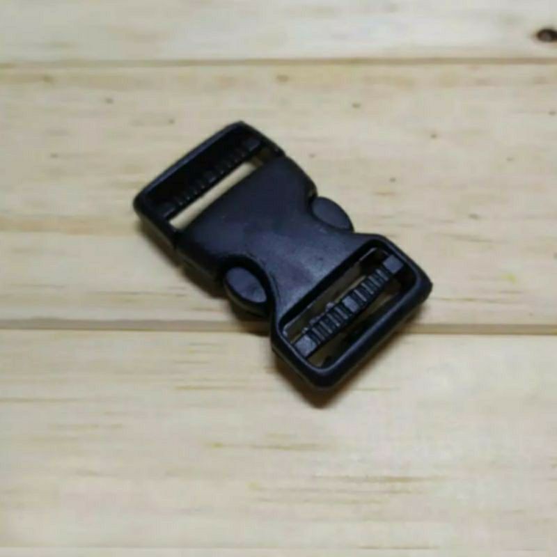 Buckle / Slop tas 2 cm Hitam kunci sodok