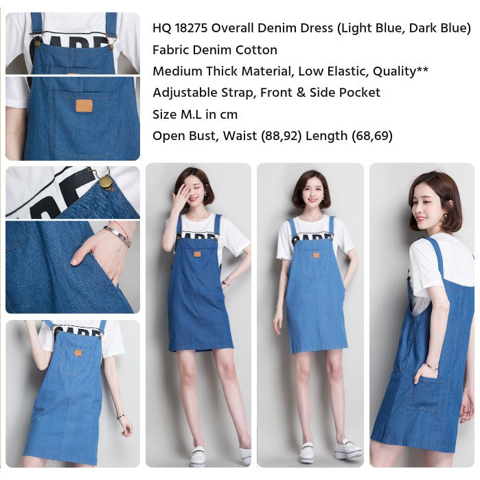 fashion wanita deniim dress import h-f8275