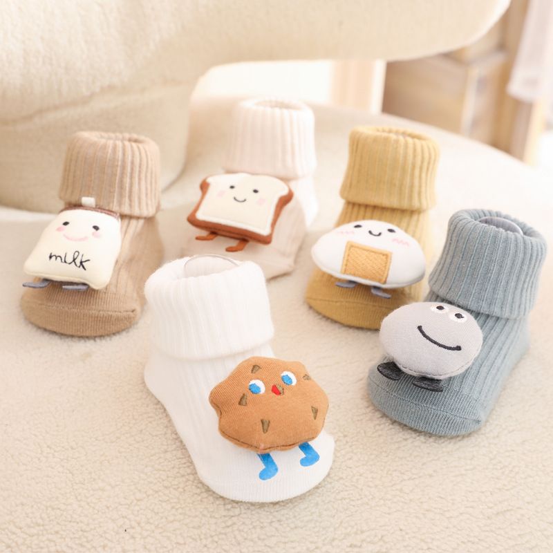 (pimenova) Kaos kaki boneka bayi dan anak  import  Premium motif food lucu