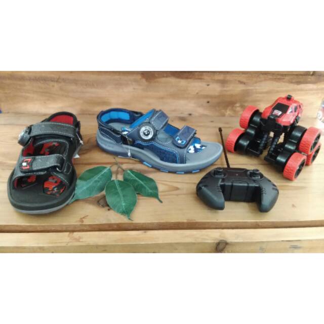 Sandal anak pria homyped pandawa 01 hitam/biru