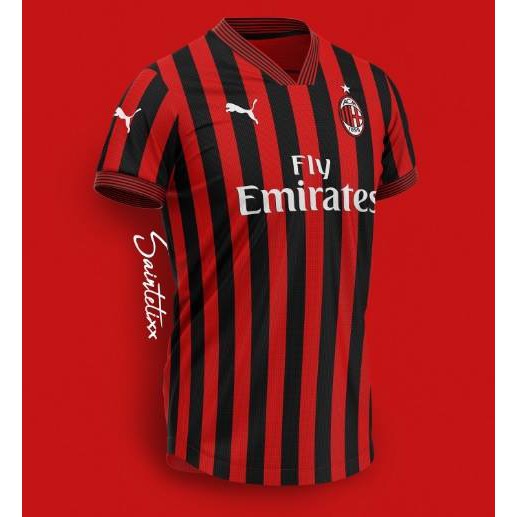 JERSEY BOLA AC MILAN HOME 2019/2020 GRADE ORI Import
