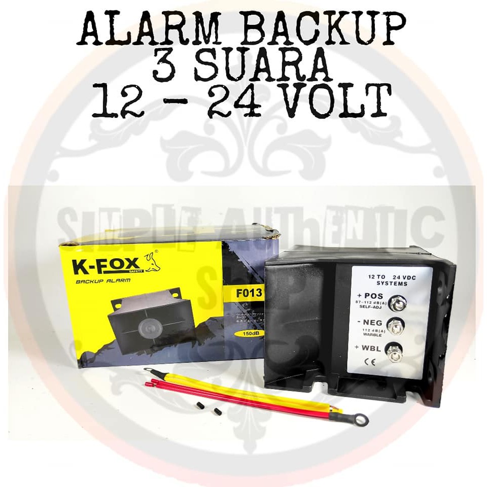 Alarm mundur 3 suara 12-24v K-FOX