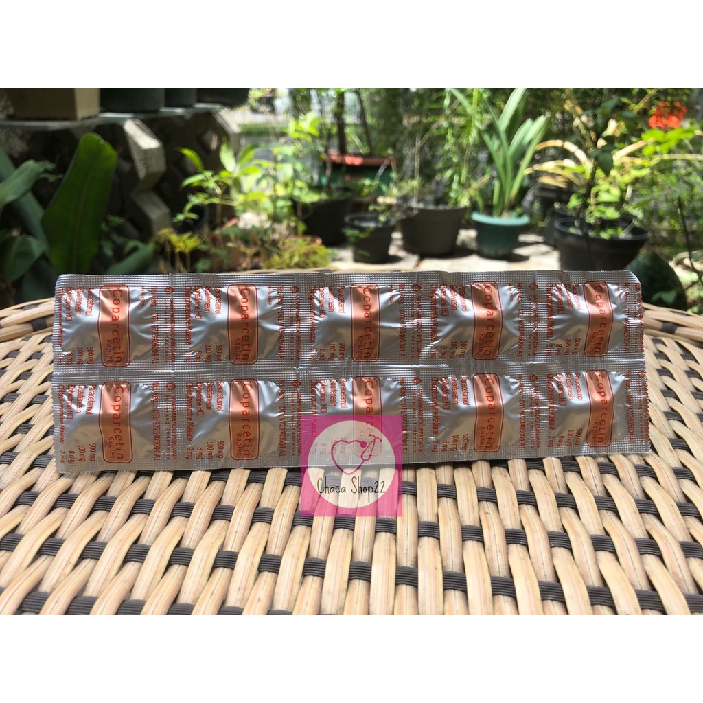 Coparcetin Tablet Strip/ Obat Demam Tablet/ Obat Gejala Flu Tablet/ Obat Batuk Pil/ Obat Flu Tabel/ Obat Sakit Kepala Tablet/ Obat Hidung Tersumbat Tablet - OF8-2