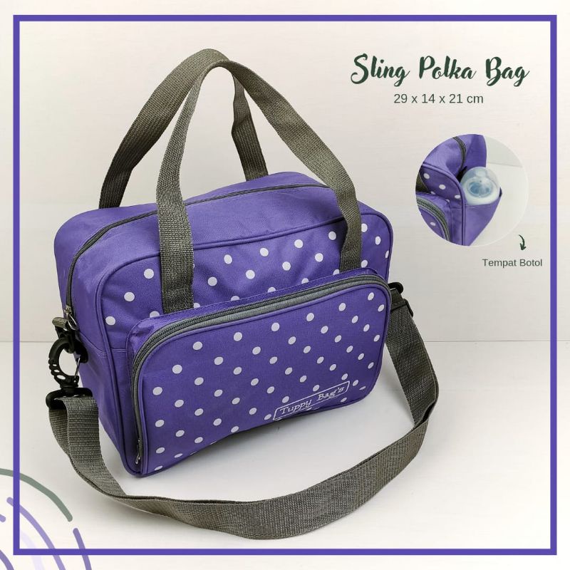 TAS POLKADOT / TAS SELEMPANG ANAK / TAS SEKOLAH ANAK