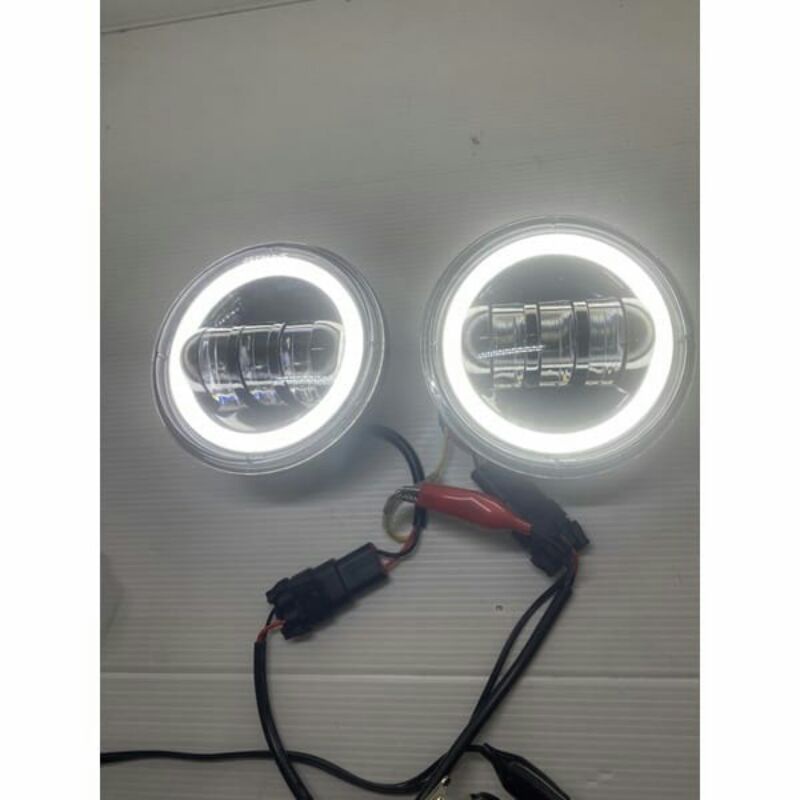 Lampu Foglamp Led 3 mata 30watt mobil Rubicron jeep Avanza Xenia - Foglamp daymaker