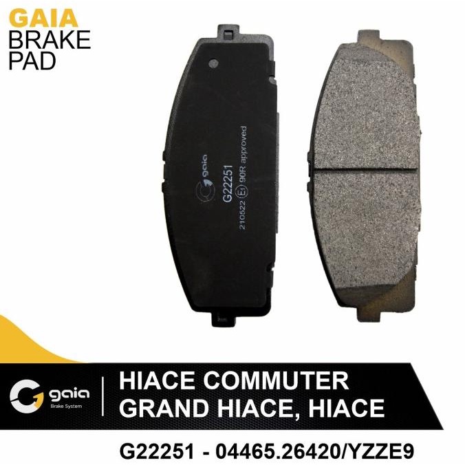 GAIA Brake Pad Kampas Rem Hiace Commuter, Grand Hiace, Hiace