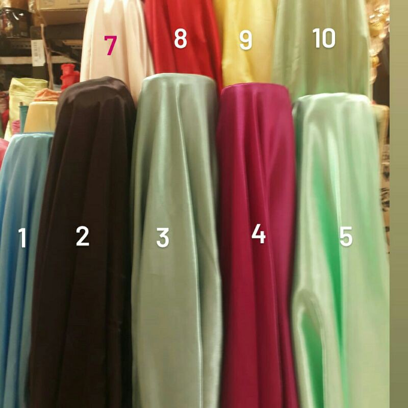 Saten charmus/Bahan saten/Kain saten/silk