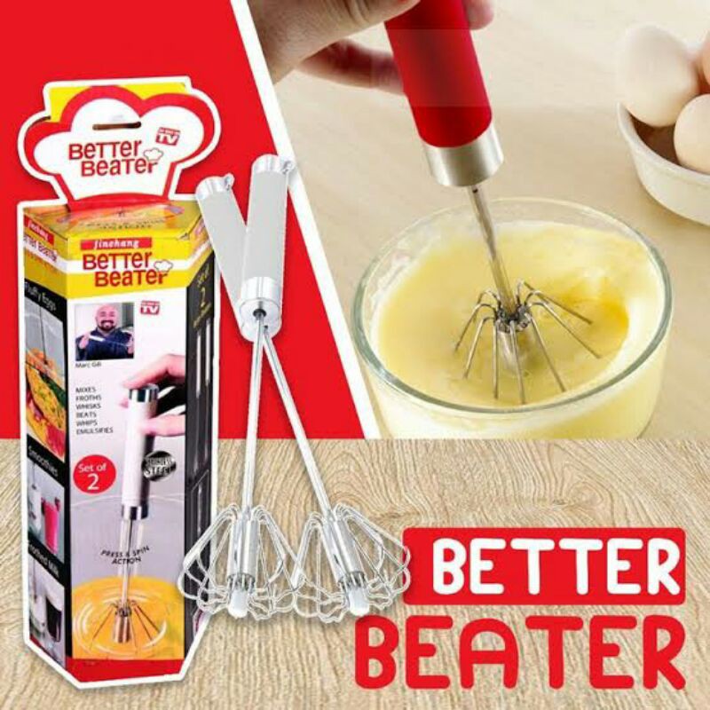HAND MIXER PENGOCOK TELUR ADONAN KUE OTOMATIS (MANUAL)/MIXER TANGAN BETTER BEATER