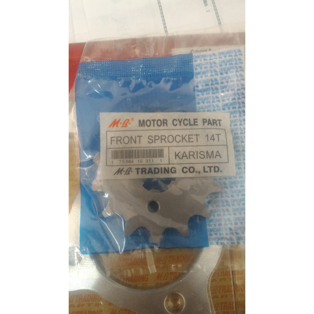 M.B. Gear Depan Front Sprocket 420 14T Motor Honda Karisma C70