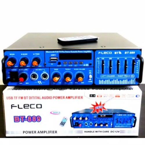 Power Amplifier Fleco BT-889 - Amplifier Bluetooth Karaoke - HIFI USB