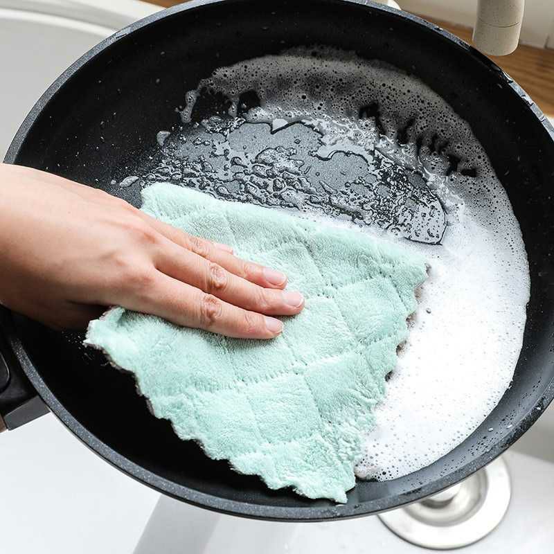 Lap Dapur Masak Lap Pembersih Barang Benda Microfiber.