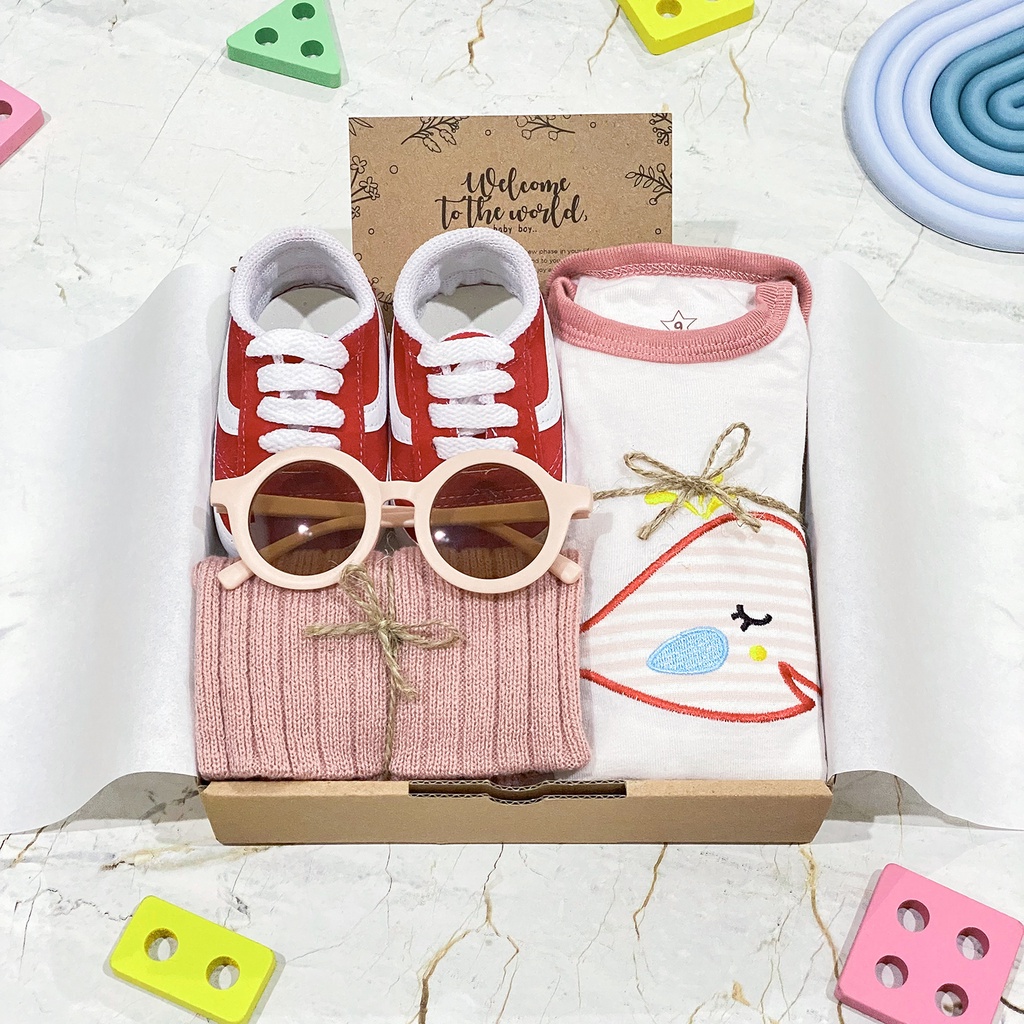 Hampers Jumper Bayi | Hampers Kado Bayi | Kado Lahiran | Baby Gift Set | Hampers Baju Bayi-Paket C Baby Girl