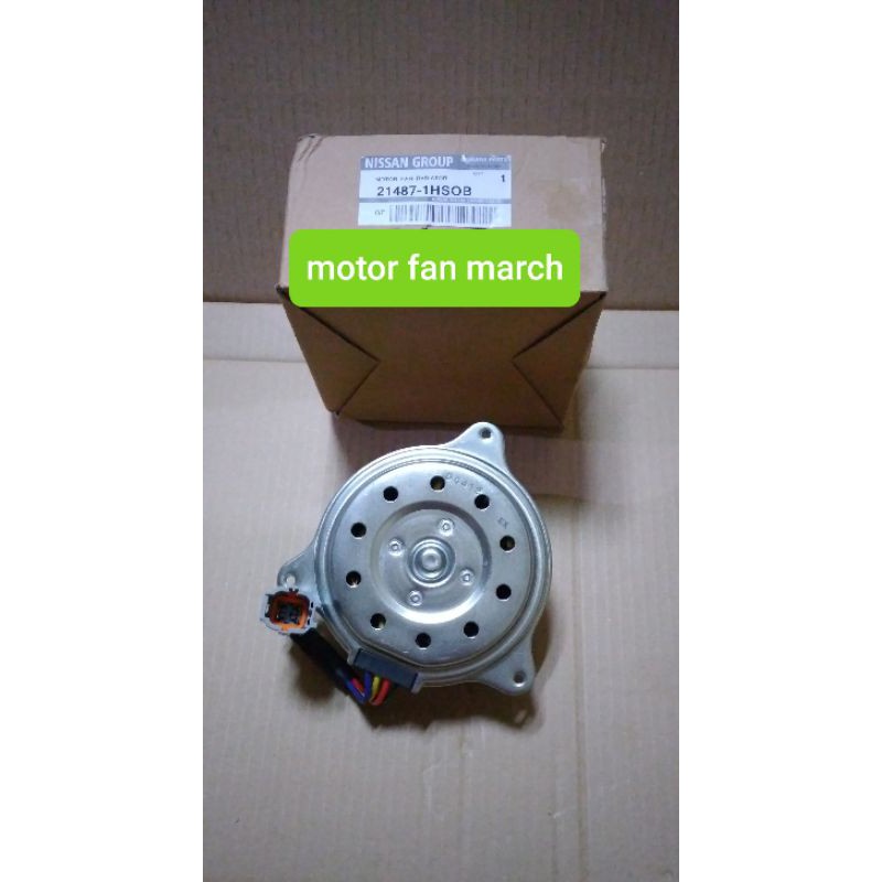 Jual MOTOR FAN RADIATOR NISSAN MARCH ASLI NIDEC ORIGINAL Indonesia