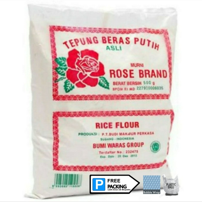 

gtg2011bb Tepung Beras Rose Brand 500Gr Satuan Best Seller Ready Da01D100