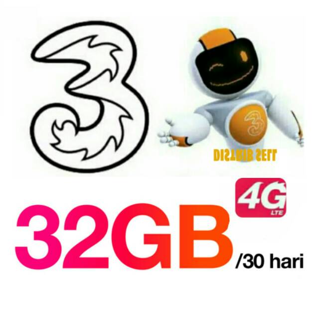 Kuota 3 Three Tri 32 GB injek 38 GB Termurah | Kuota Tri Home 117gb | Home 150 gb