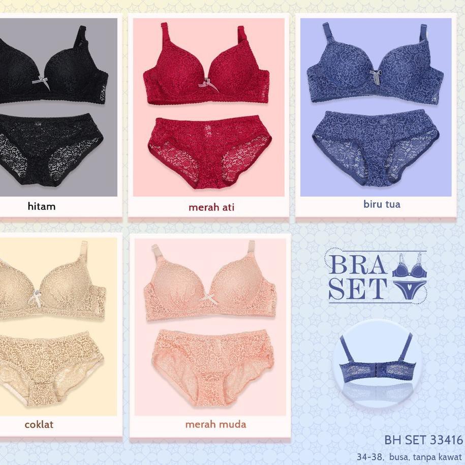 ➹ BRA dan CD || BH dan CELANA DALAM || SOREX SET MOTIF 4 / 33416 ♪