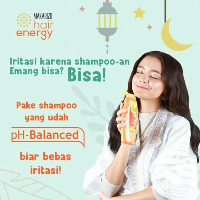 MAKARIZO Shampoo Hair Energy RENCENG (10ml x 12 Sachet)