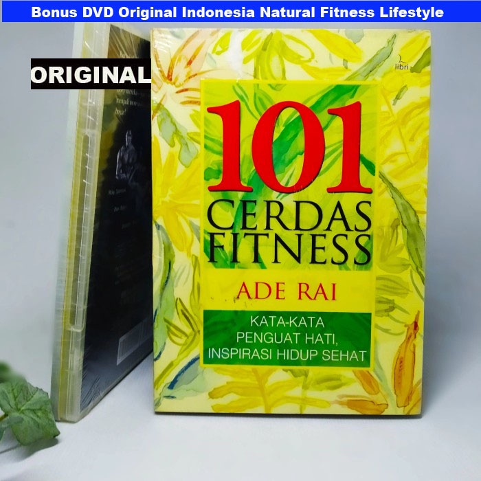 BUKU 101 CERDAS FITNESS Oleh Ade Rai - Bonus DVD Original Indonesia Natural Fitness Lifestyle