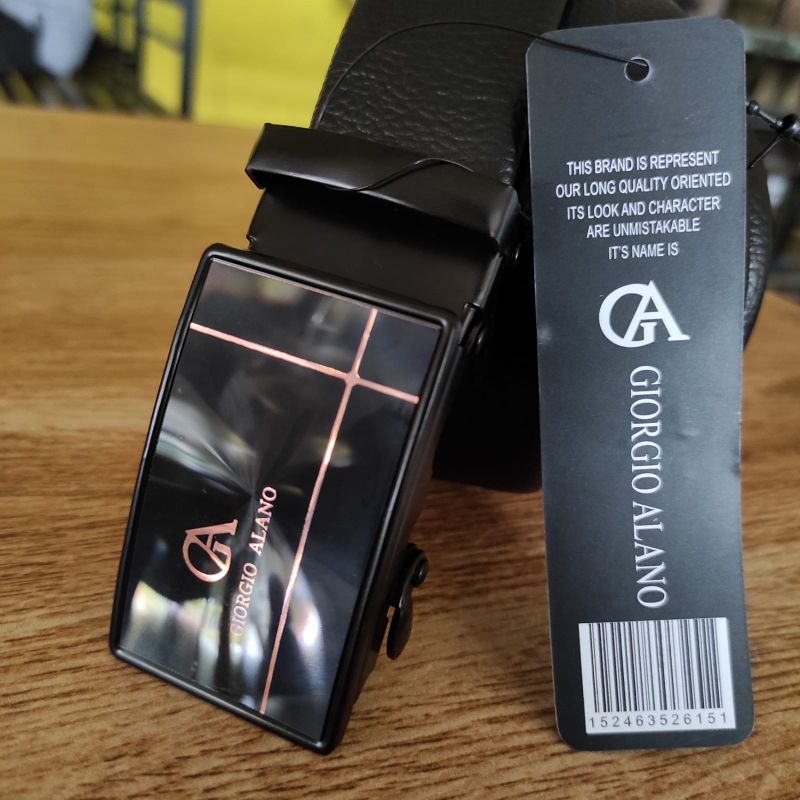 BELT Gesper Pria Import Original Giorgio Panjang 125 &amp; 160 Cm | Sabuk Pria Rell Kulit PU Import JUMBO