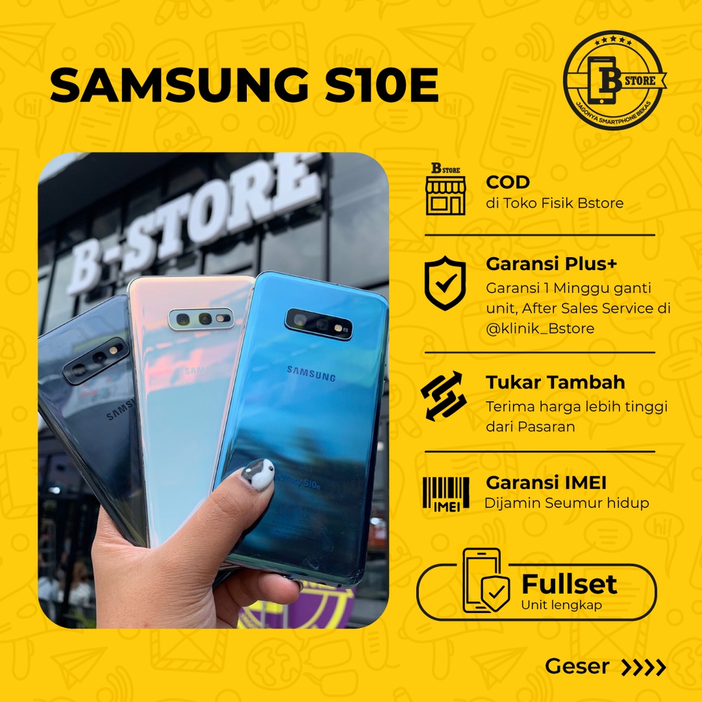 Samsung S10E 128 GB  FULLSET RAM 6 GB - 128GB COD JKT