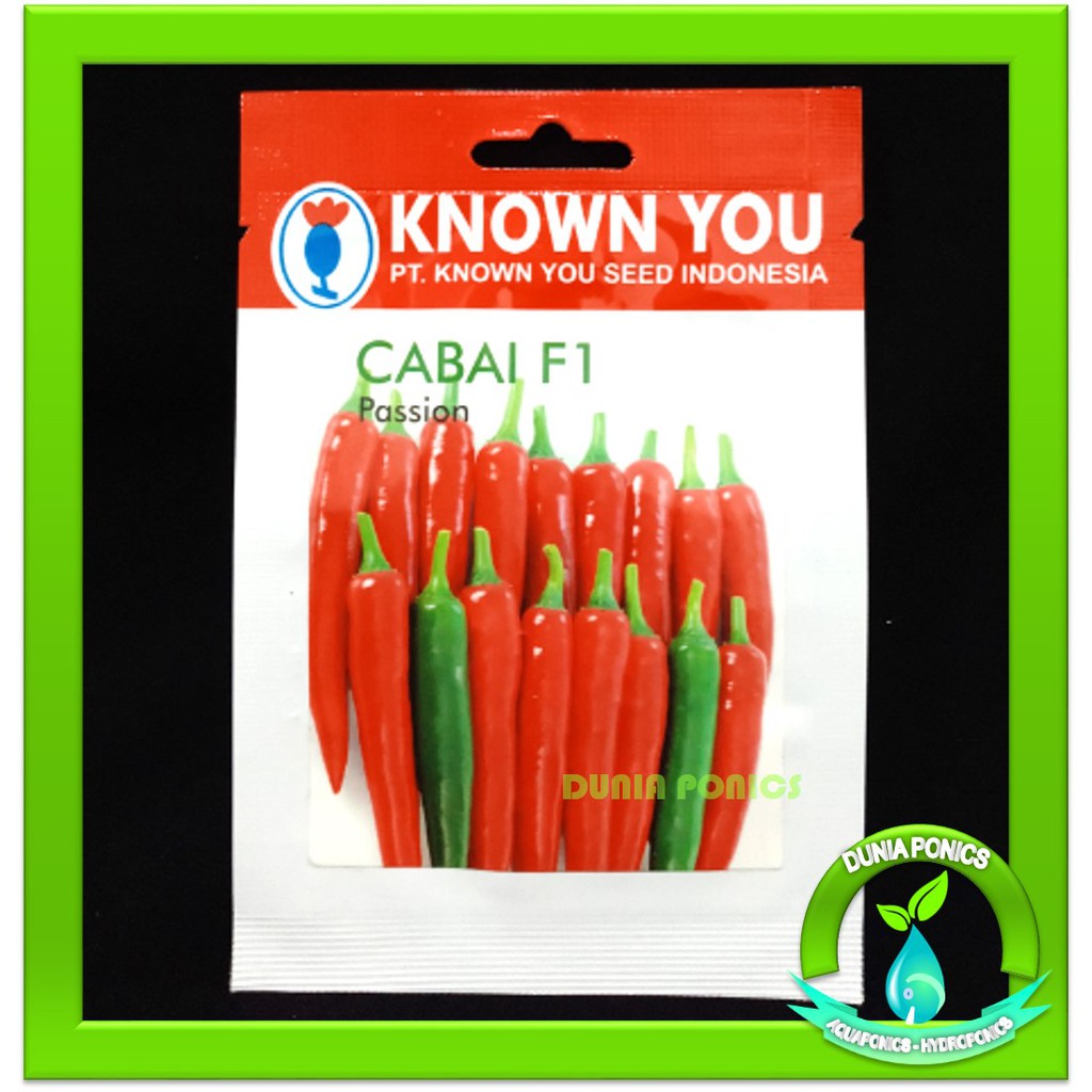 1 Pack Benih Cabai Cabe Besar Hibrida PASSION F1 Known You Seed 30 Butir Seed