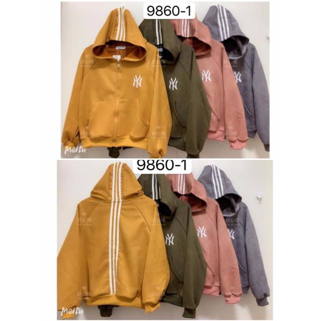 (New) Jaket Hoodie SUEDE Import seri 9860-1