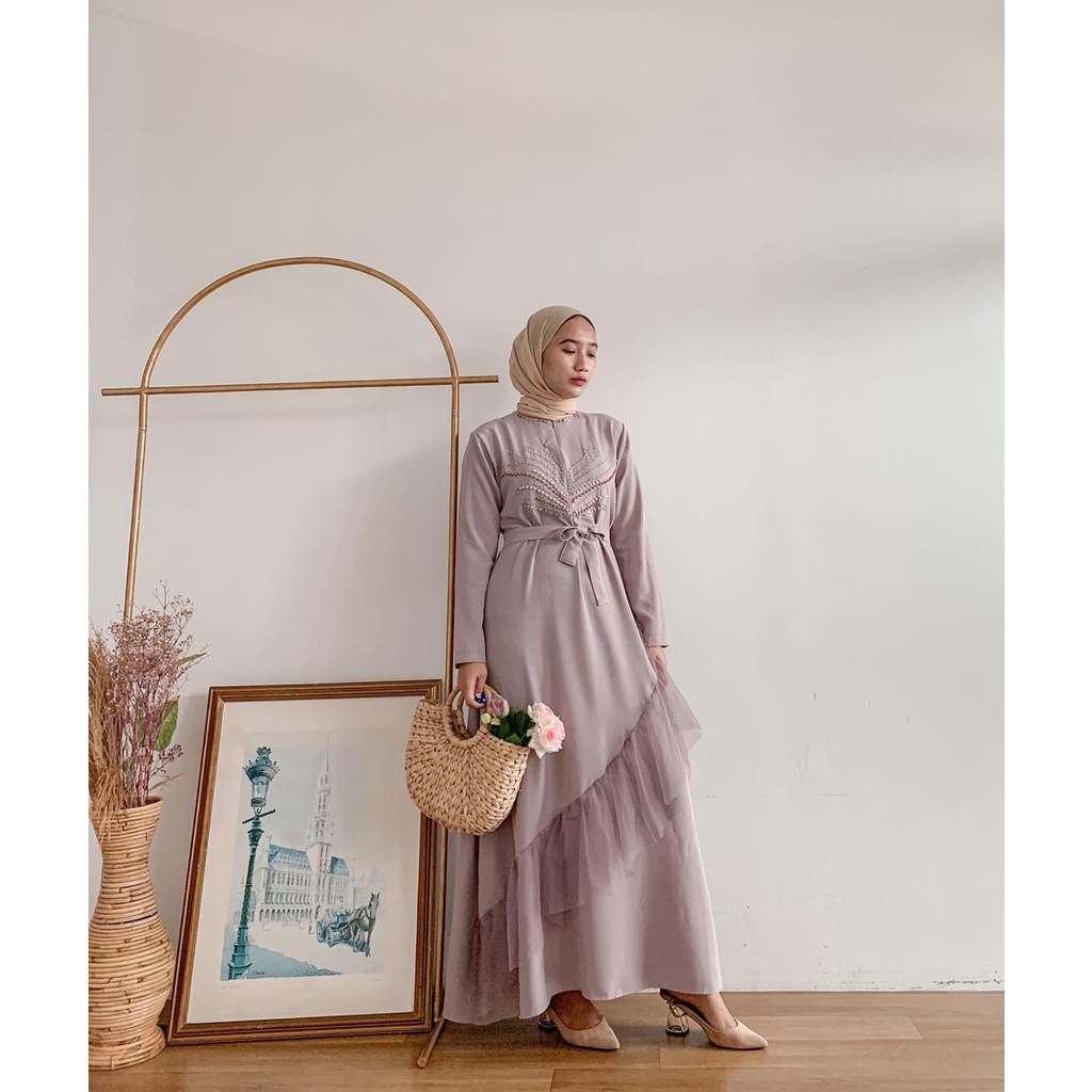 Princess Dress Jumbo/Dress Tille Ld 110/Dress Seragaman/Dress Lamaran/Dress Remaja/Maxy Dress Tille