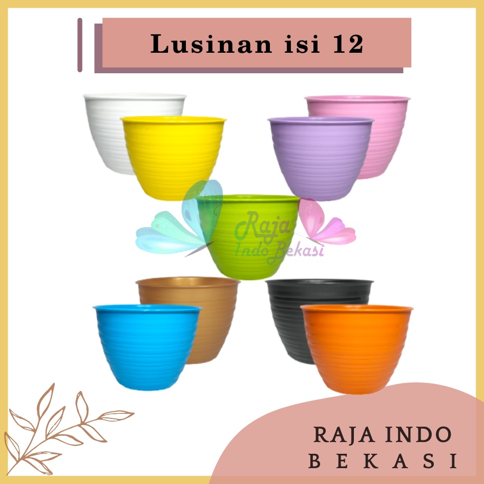 Lusinan Pot Tawon 15 Cm Putih Ungu Hitam Hijau Orange Kuning Pink Biru - Pot Tawon  15 20 21 25 Lusinan Grosir