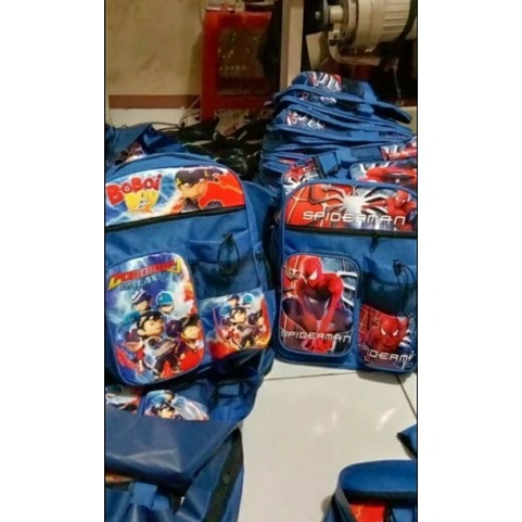 Ransel anak sekolah Spiderman/Boboiboy