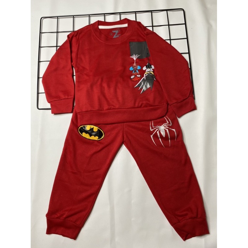 Sweater anak laki-laki (Spiderman vs Batman)1-9 tahun