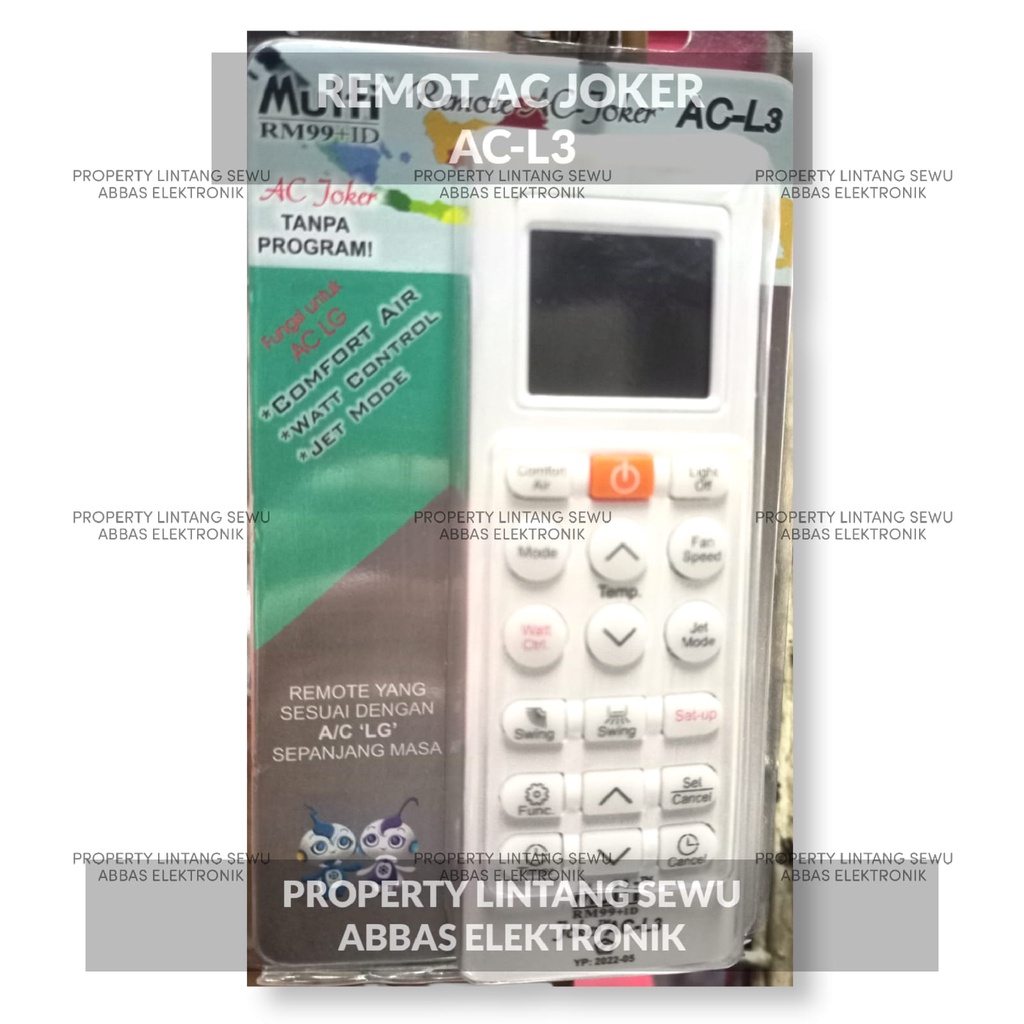 REMOT AC LG REMOT CONTROL AIR CONDITIONER LG