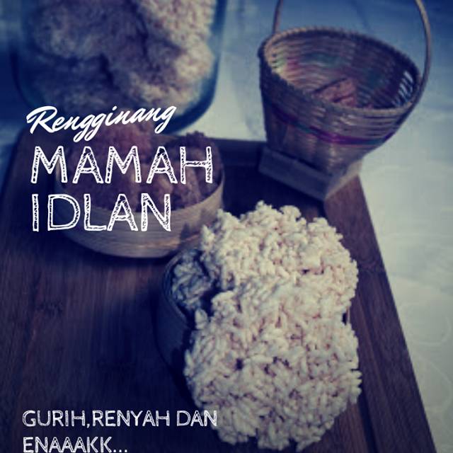 

Rengginang mentah original dan manis