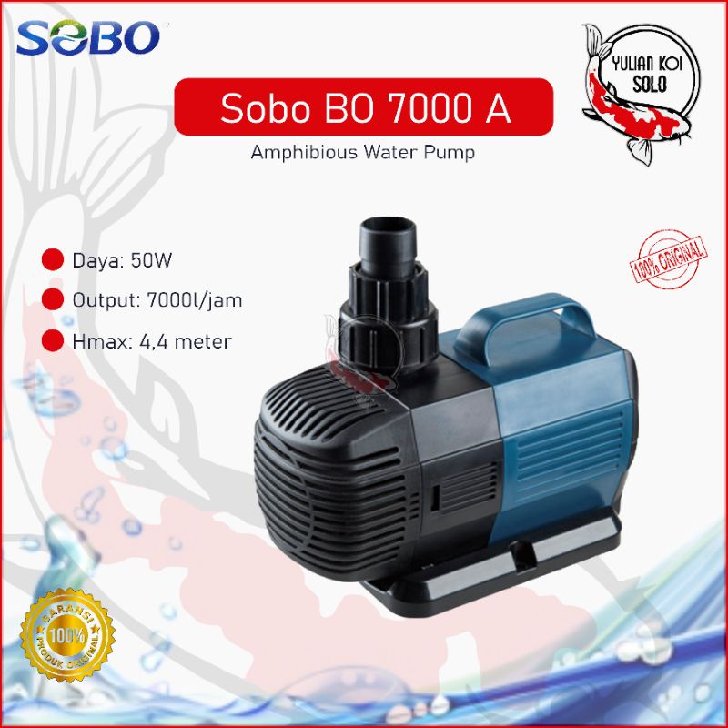 Sobo BO 7000 A Colokan Indonesia Submersible Pump Amfibi