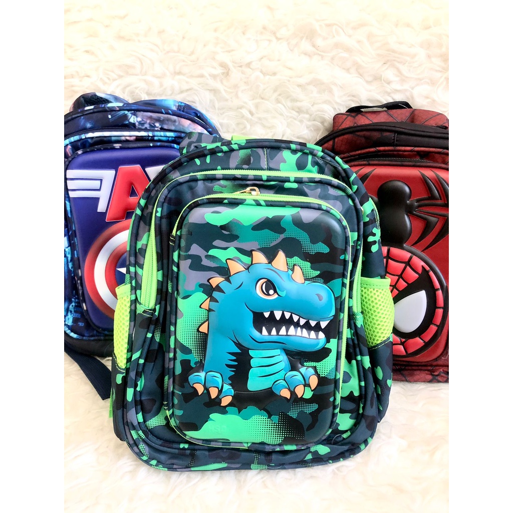 OGES TAS - Tas Sekolah Anak TK Tas Ransel TK Karakter Timbul Import Hardcase