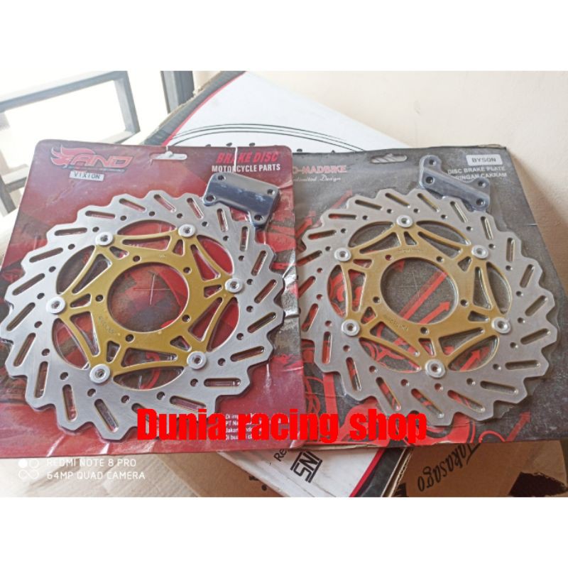 Piringan cakram depan lebar Vixion old Vixion new Tiger lama CB 150 old Lebar