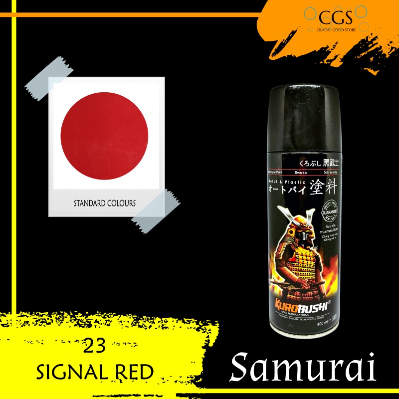 Pilok Samurai SIGNAL RED 23 - pilok samurai merah - pilox samurai merah - cat samurai merah - samura