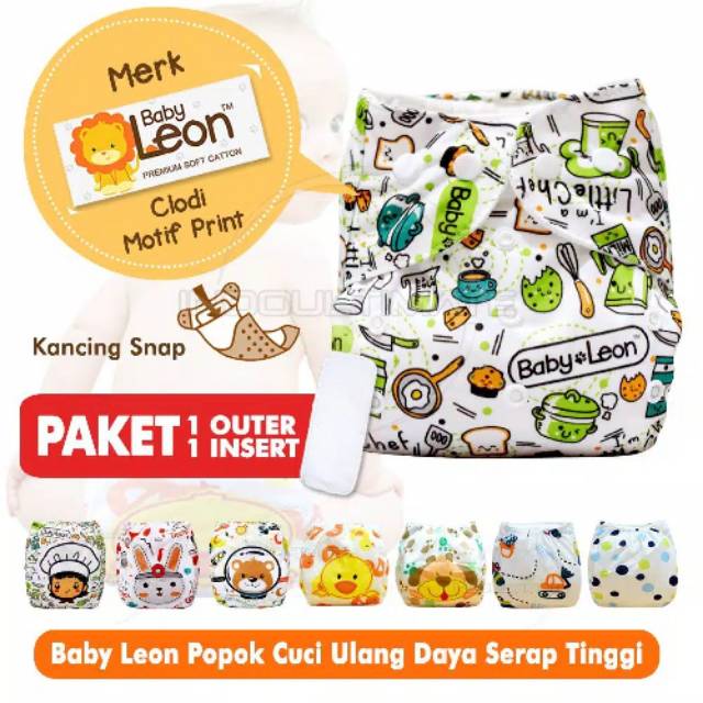 Clodi baby Leon ORI Pempers kain