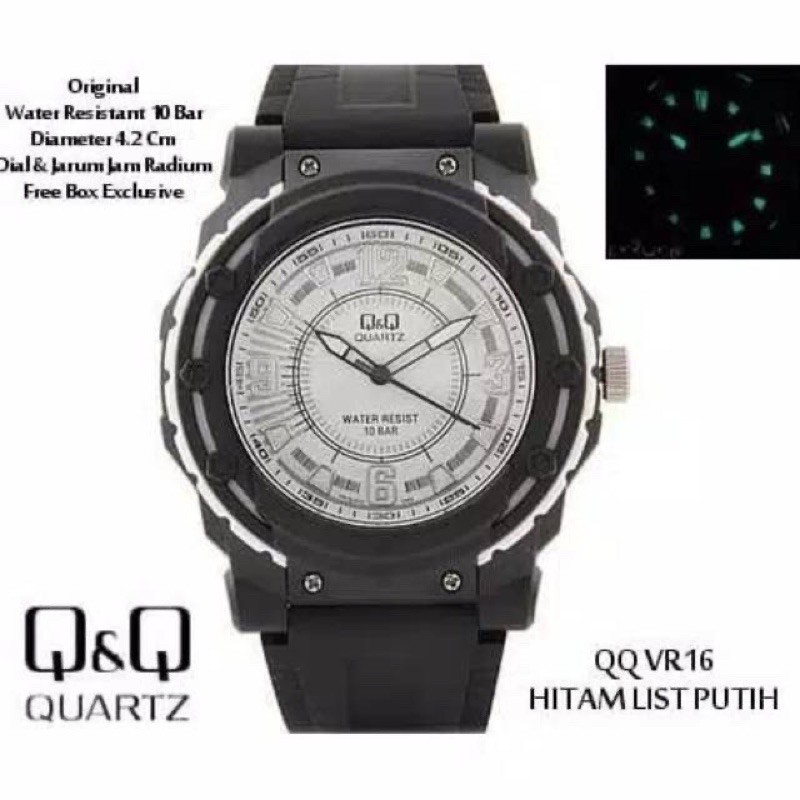 JAM TANGAN FOSFOR QNQ Q&amp;Q VR16 UNISEX