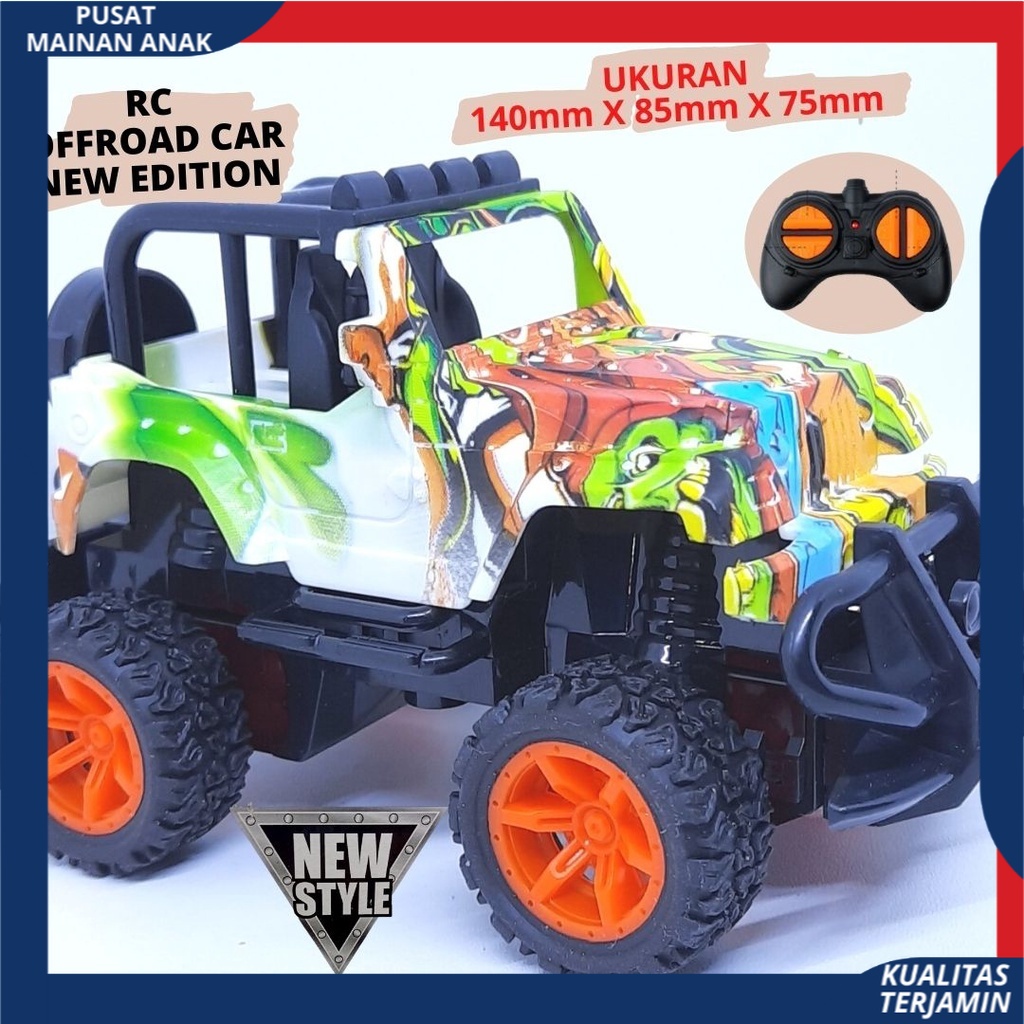 RC Rock Crawler Mobil Remote Kontrol Jeep Off Road Mini Mainan Remote Mobil Polisi NEW