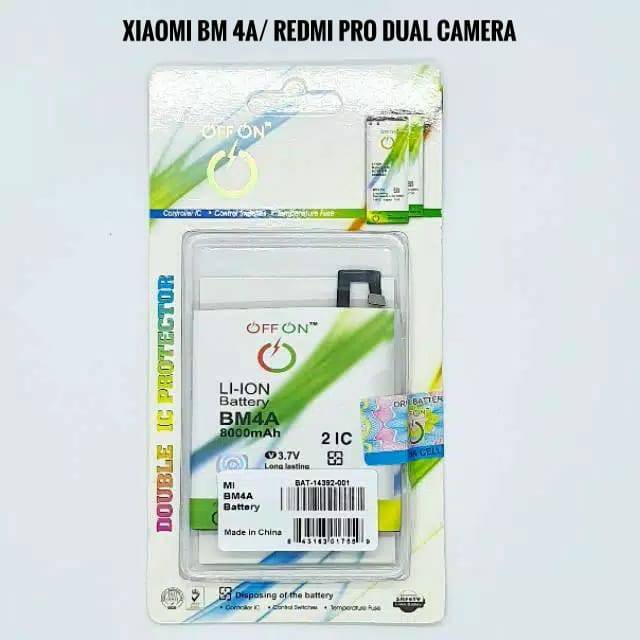 Baterai Batre Double Power OFFON Xiaomi BM4A BM 4A Xiaomi Redmi Pro Dual Camera Battery Redmi pro