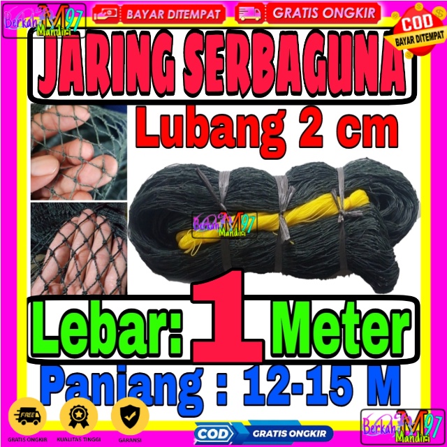 Jaring Pagar Ayam 1 meter / Jaring Lubang Kecil /Jaring Kandang /Jaring Burung / Jaring Taman