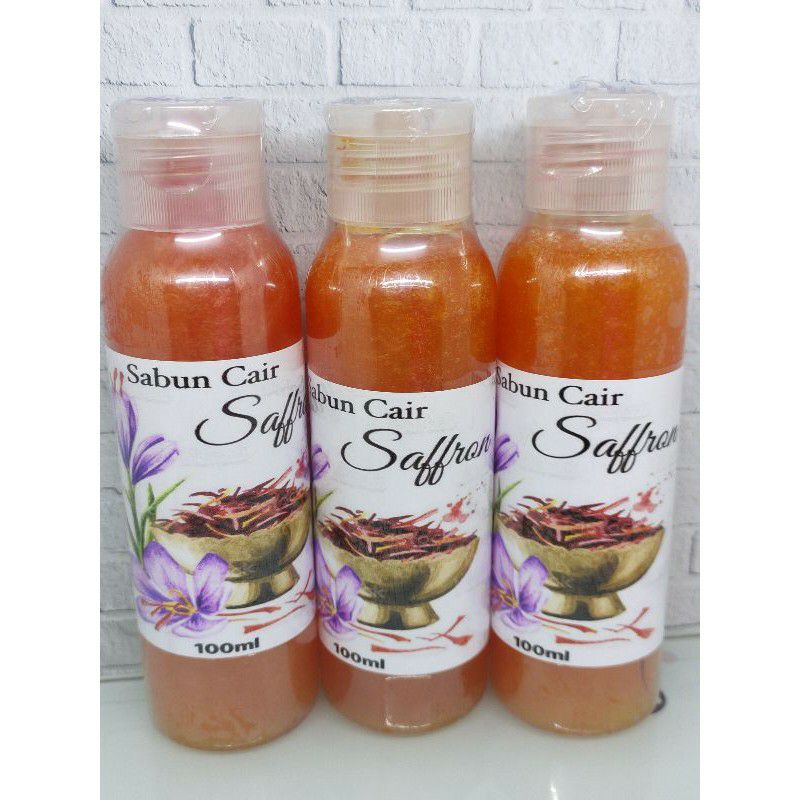 SABUN CAIR PENGHILANG FLEK HITAM MEMUTIHKAN BADAN ORIGINAL SAFFRON