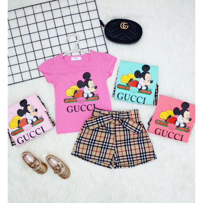 setelan anak/kaos akohai/setelan anak burberry