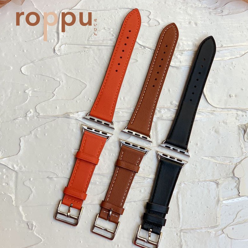 Roppu Premium Barénia Leather Single Tour Strap for Apple Watch