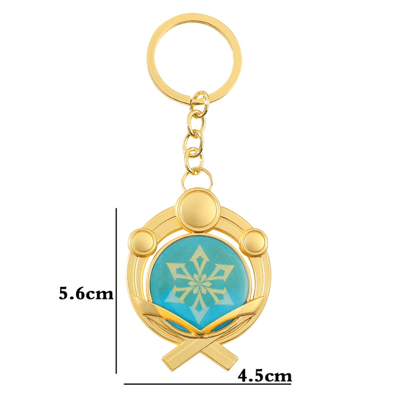 Genshin Impact Inazuma Keychain Key Chain Gantungan Kunci Genshin Impact /Gantungan Kunci God 's Eye Glow In Dark/Genshin Impact keychain