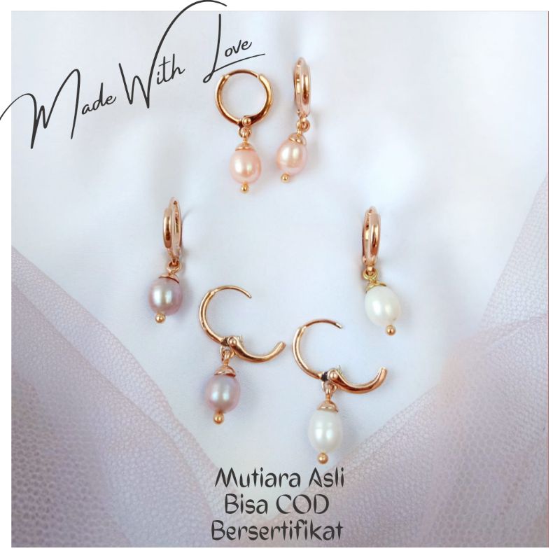 Anting Anak|Anting Dewasa|Anting Mutiara Asli Lombok|Anting Mutiara Lombok Murah