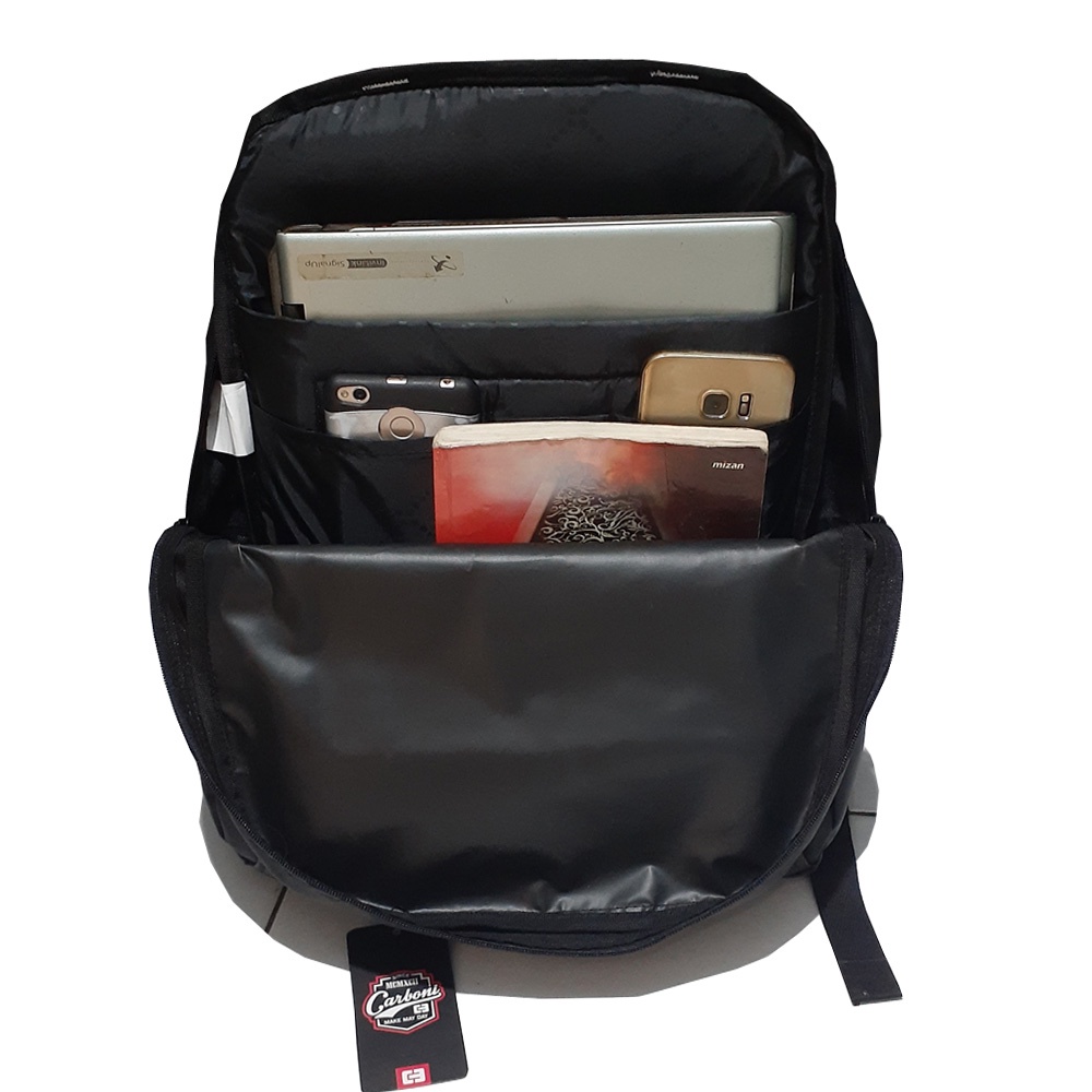 Backpack Tas Sekolah Tas Kerja Tas Ransel Laptop Mode Casual Urban AA OO26 silver edision  Original + Raincover